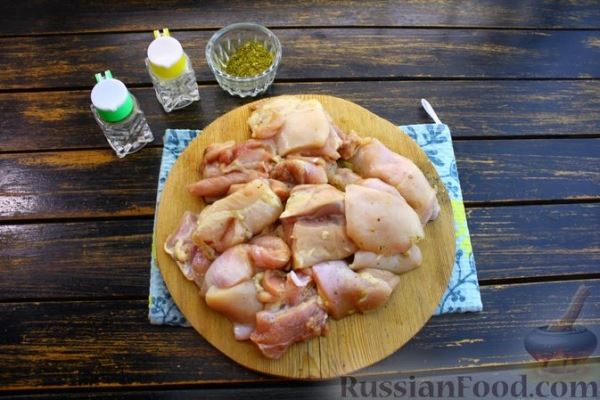 Курица в молочно-чесночном соусе (шкмерули)