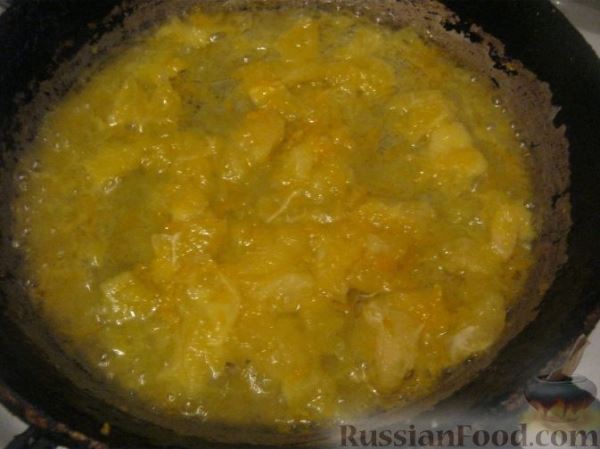 Салат из селедки и свеклы под апельсиновым соусом
